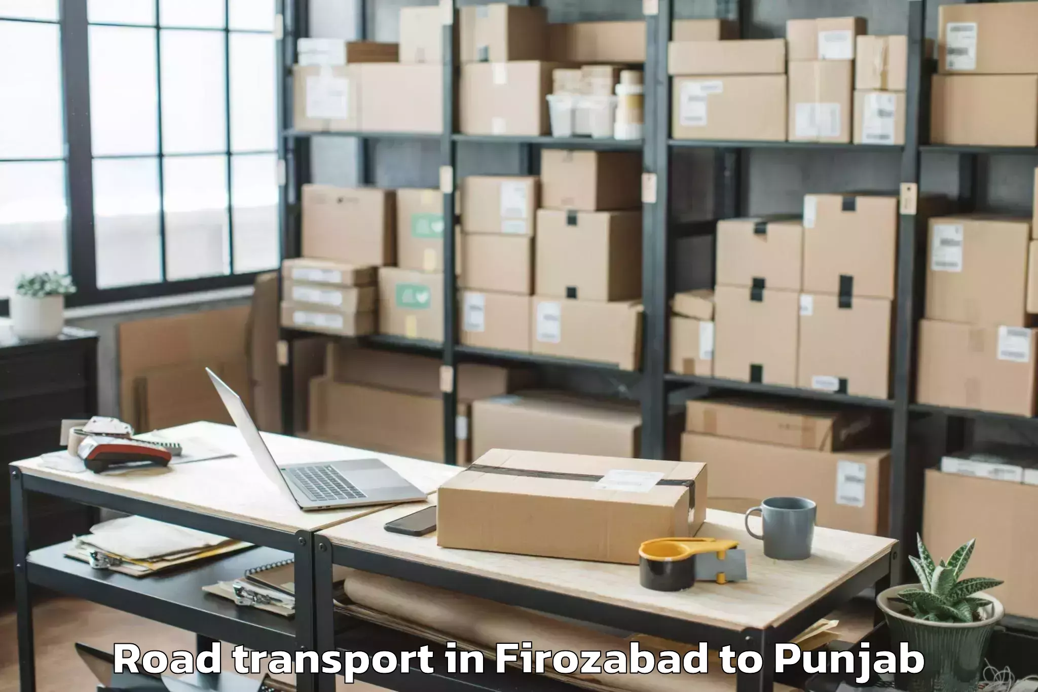 Quality Firozabad to Faridkot Road Transport